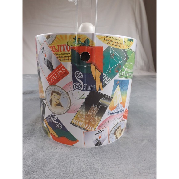 Retro Barware Ice Bucket Vintage 2003 New (other) Cocktails Multicolor Party Fun - Picture 12 of 16